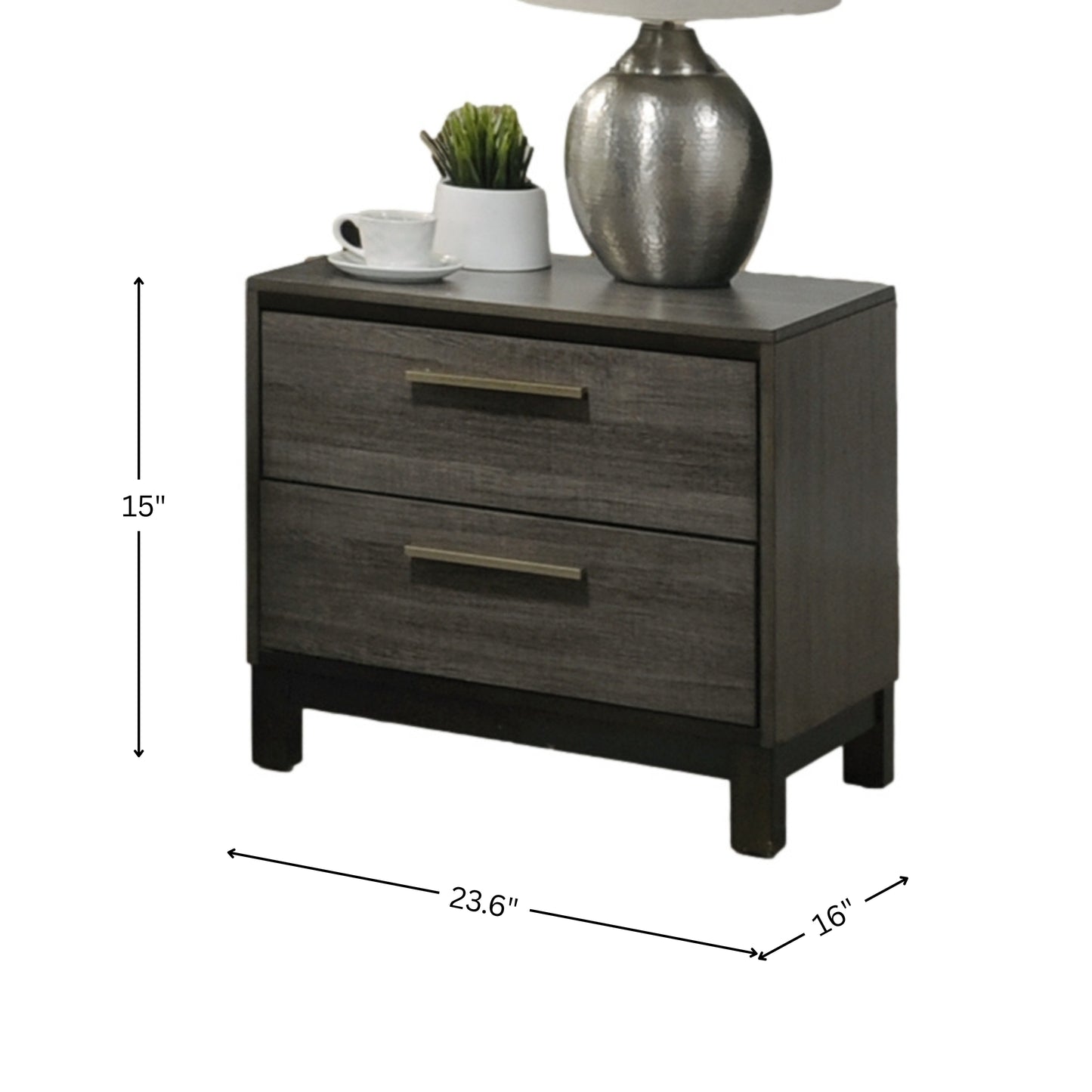 Ioana Weathered Gray Finish Wood Bedroom Collection