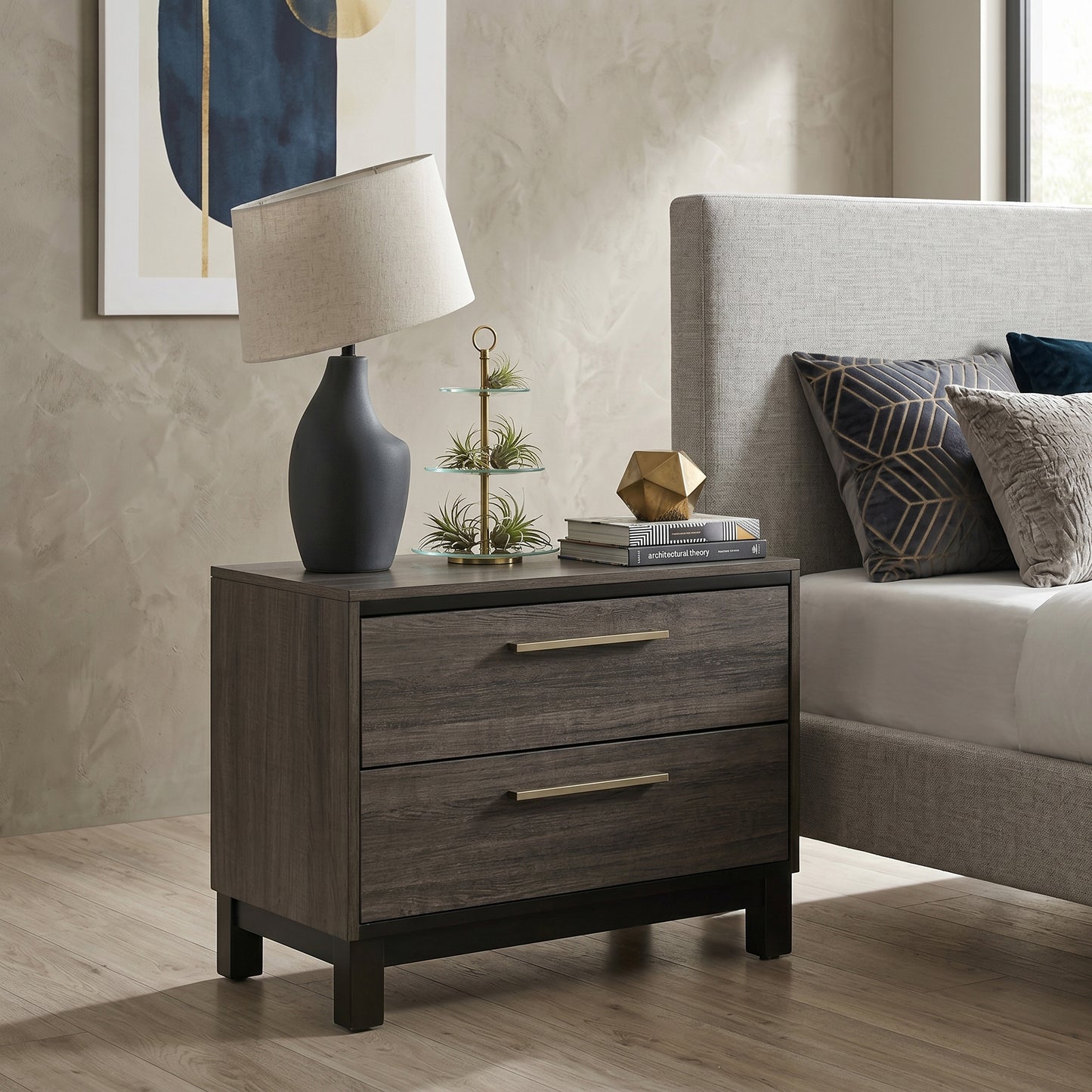 Ioana Weathered Gray Finish Wood Bedroom Collection