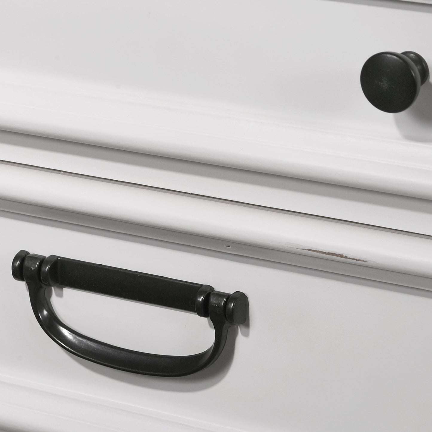 Roundhill Furniture Clelane Wood 5-Drawer Chest