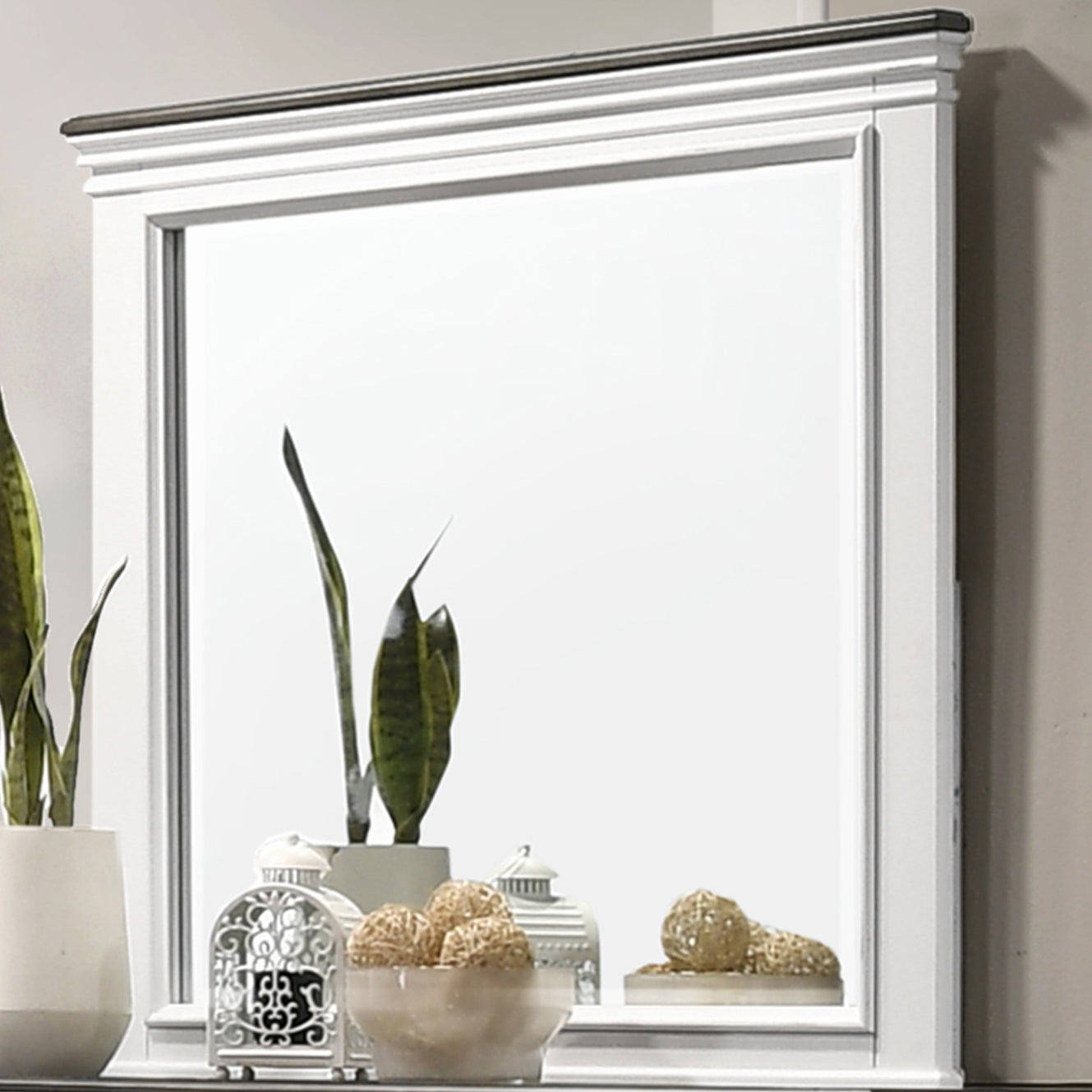 Clelane Wood Bedroom Set with Shiplap Panel Bedroom Collection, Weathered White and Gray