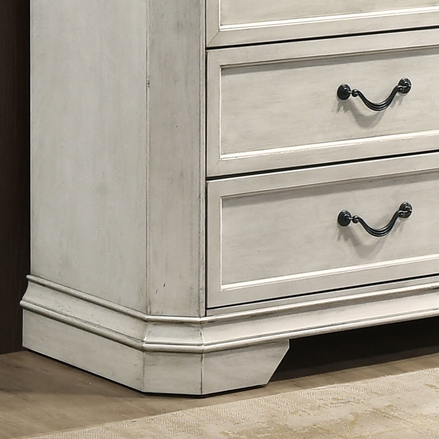 Roundhill Furniture Maderne Traditional Wood 5-Drawer Chest