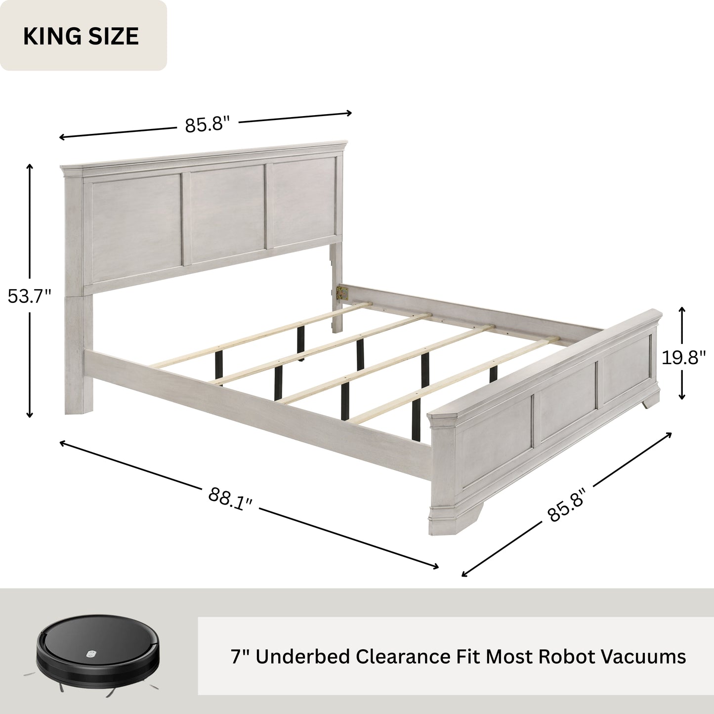 Roundhill Furniture Maderne Traditional Wood Panel Bedroom Collection