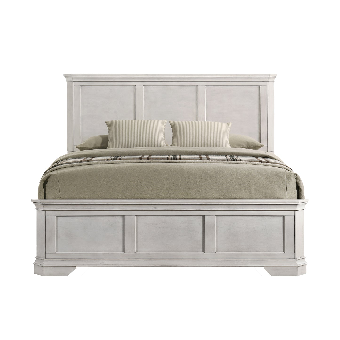 Roundhill Furniture Maderne Traditional Wood Panel Bed
