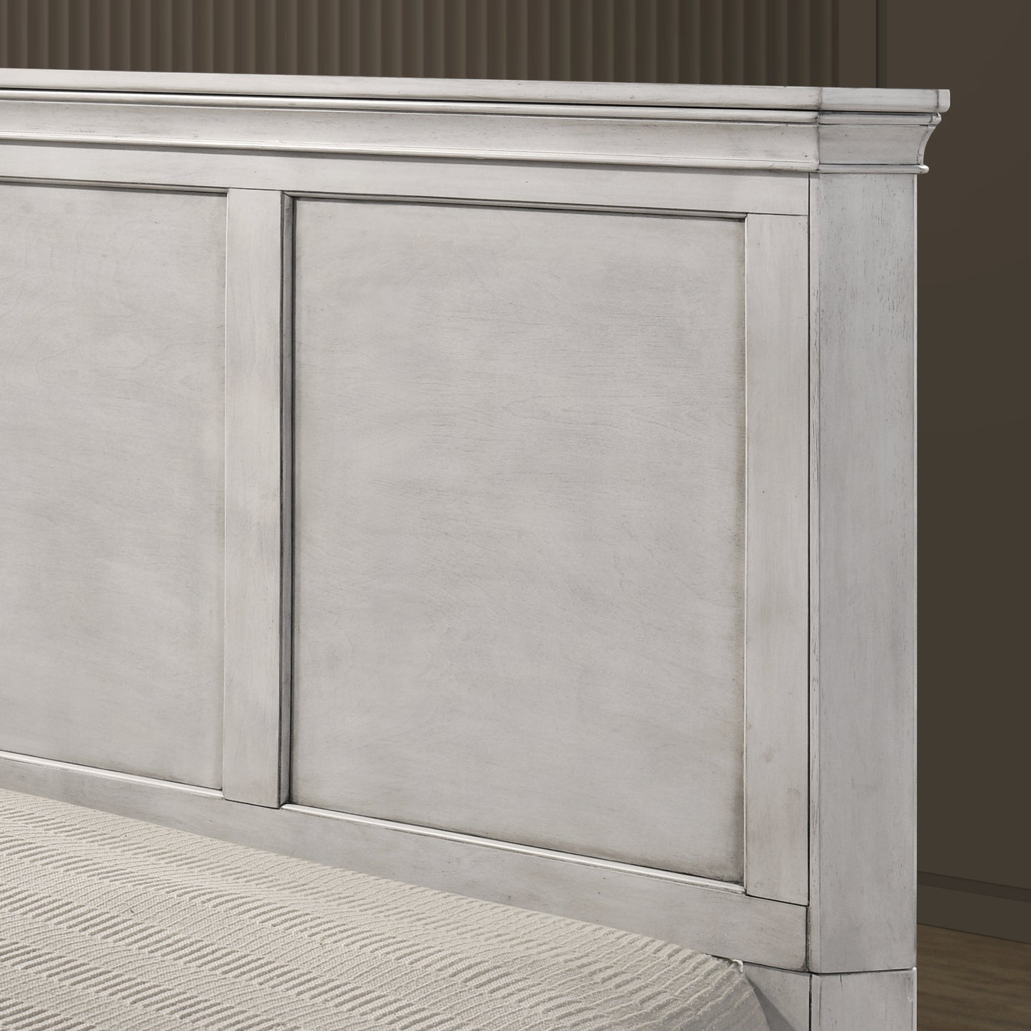 Roundhill Furniture Maderne Traditional Wood Panel Bed