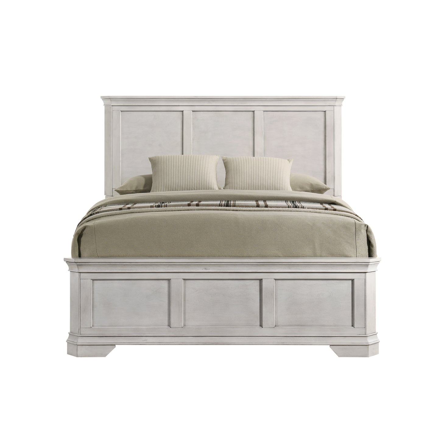 Roundhill Furniture Maderne Traditional Wood Panel Bedroom Collection