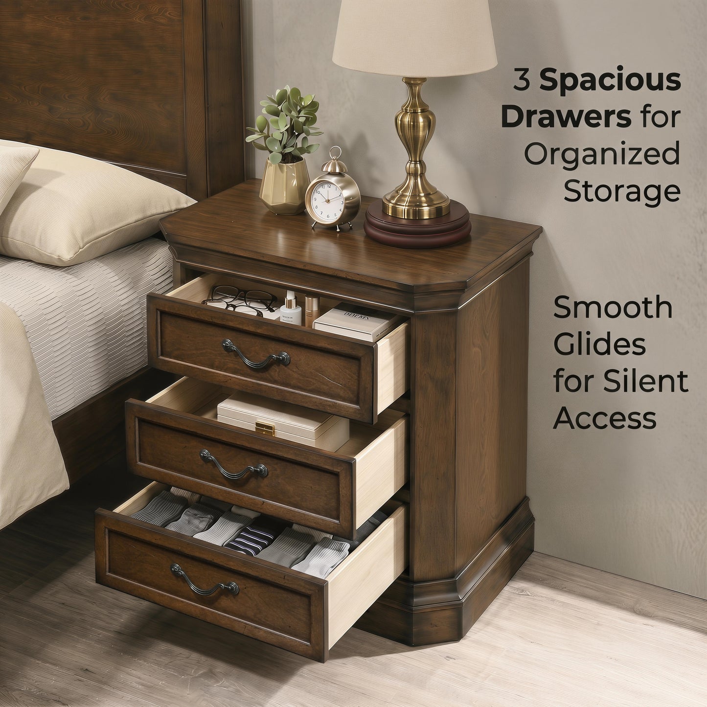 Roundhill Furniture Maderne Traditional Wood Panel Bedroom Collection
