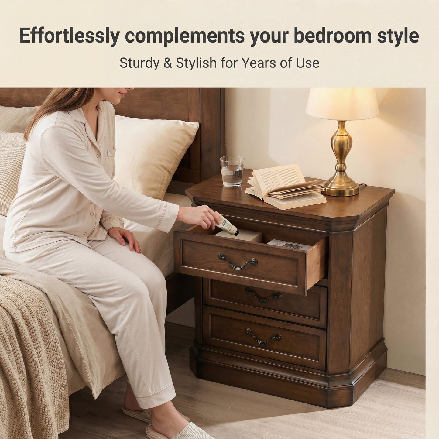 Roundhill Furniture Maderne Traditional Wood Panel Bedroom Collection