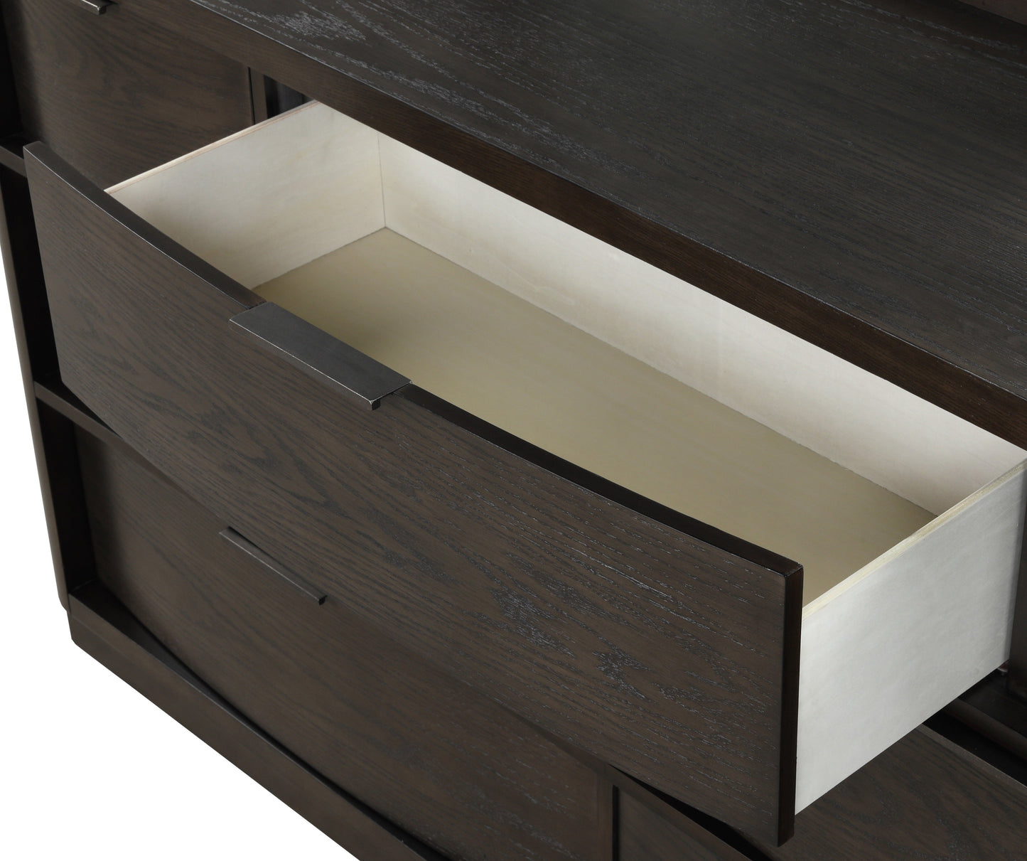 Belani Wood 5-Drawer Chest, Espresso