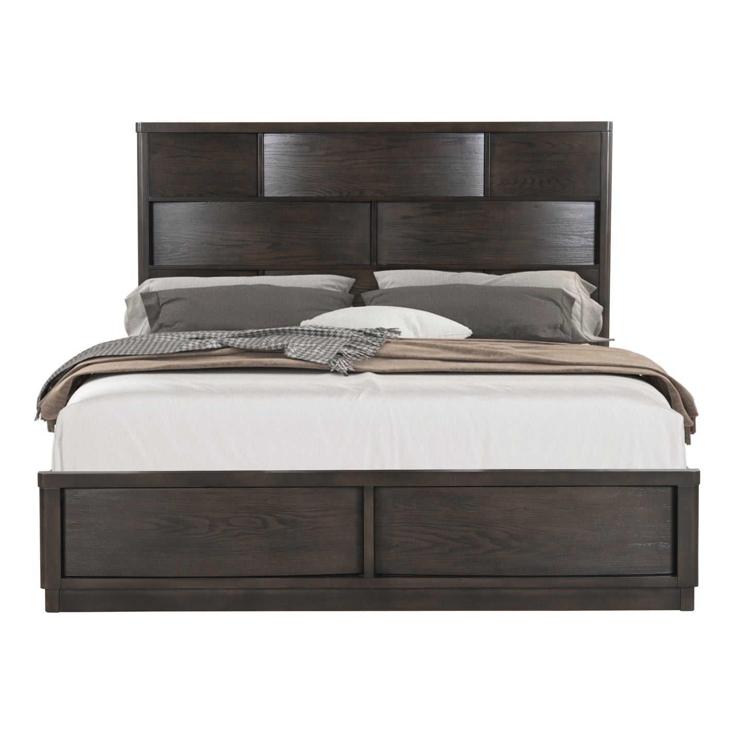 Belani Wood Panel Bedroom Collection, Espresso