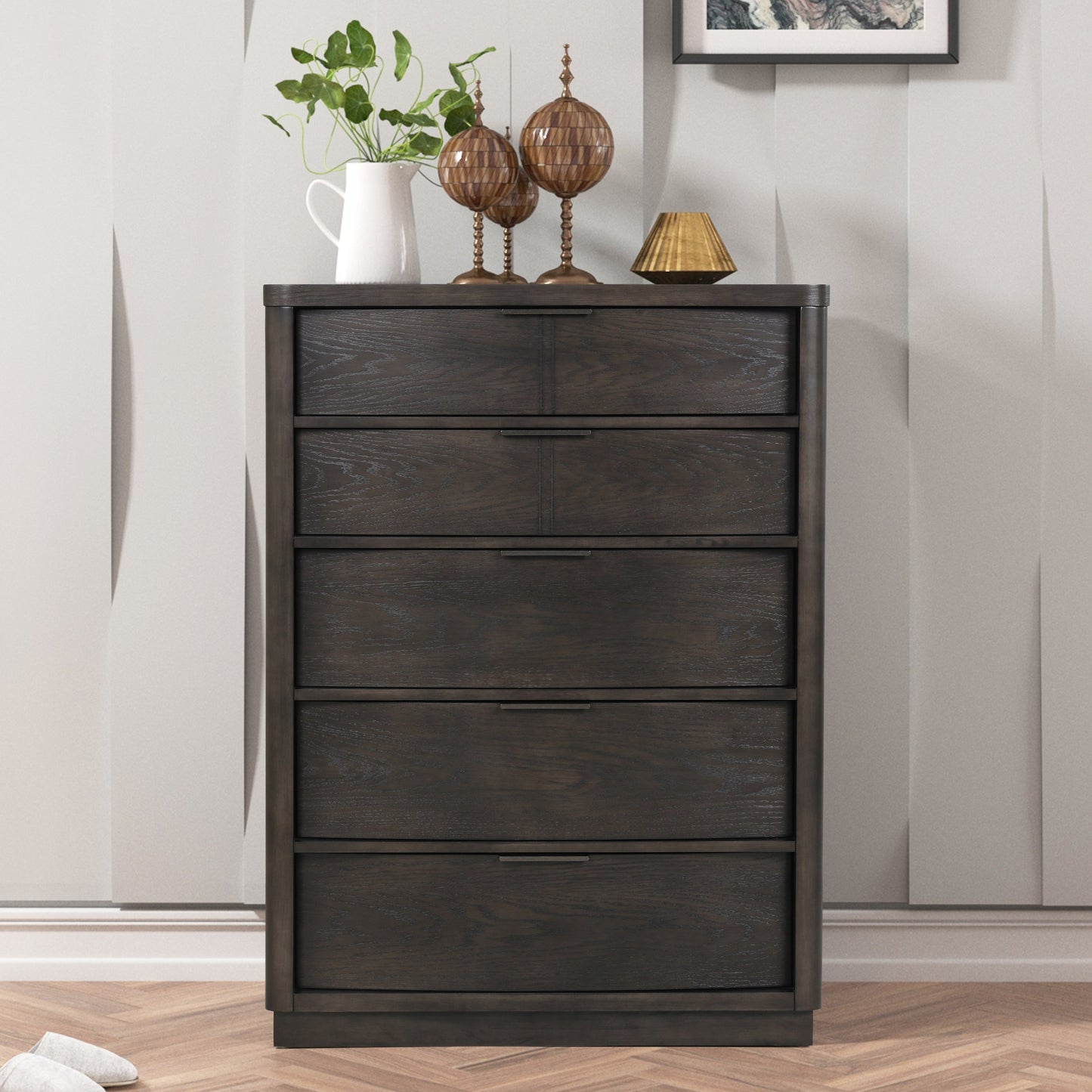 Belani Wood Panel Bedroom Collection, Espresso