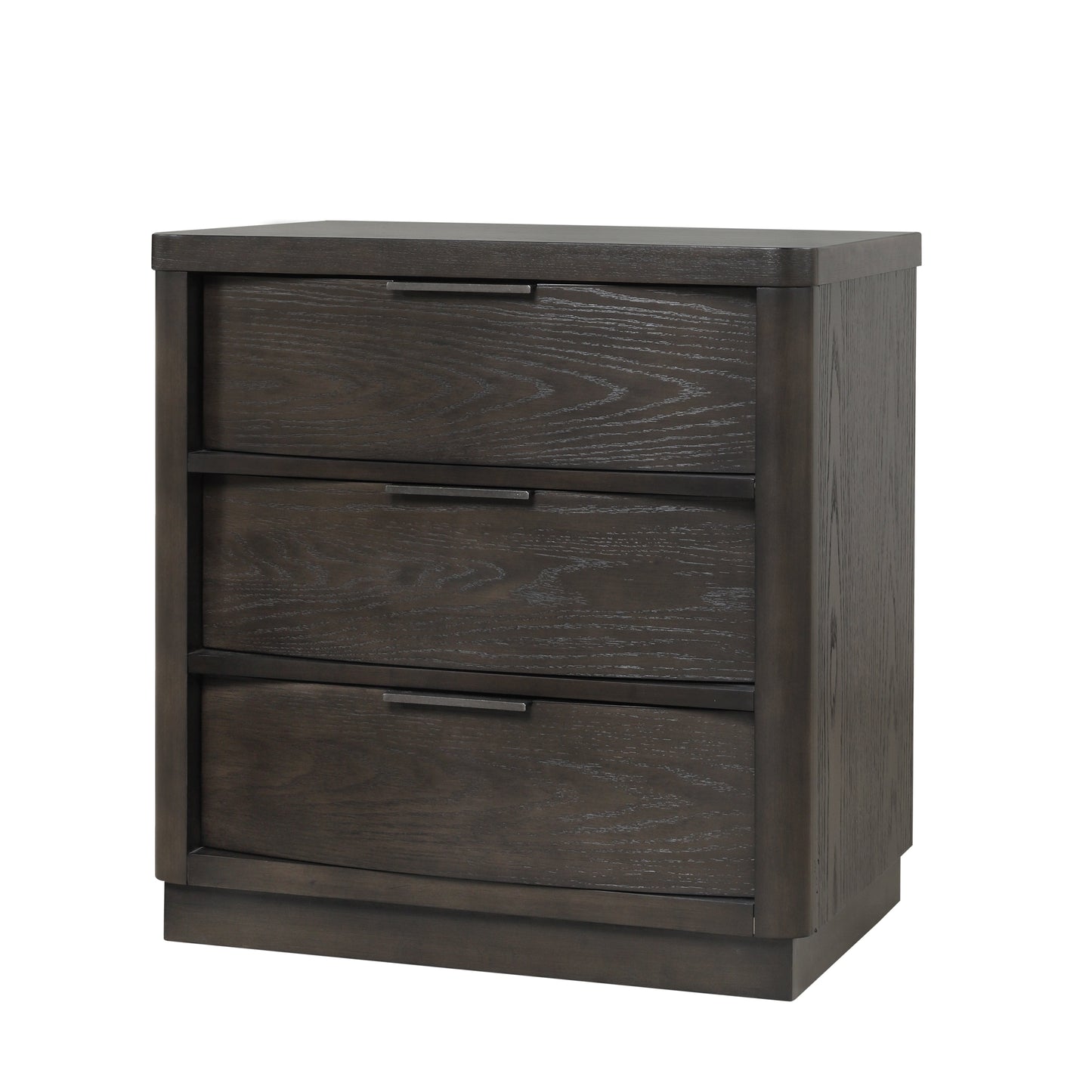 Belani Wood 3-Drawer Nightstand, Espresso