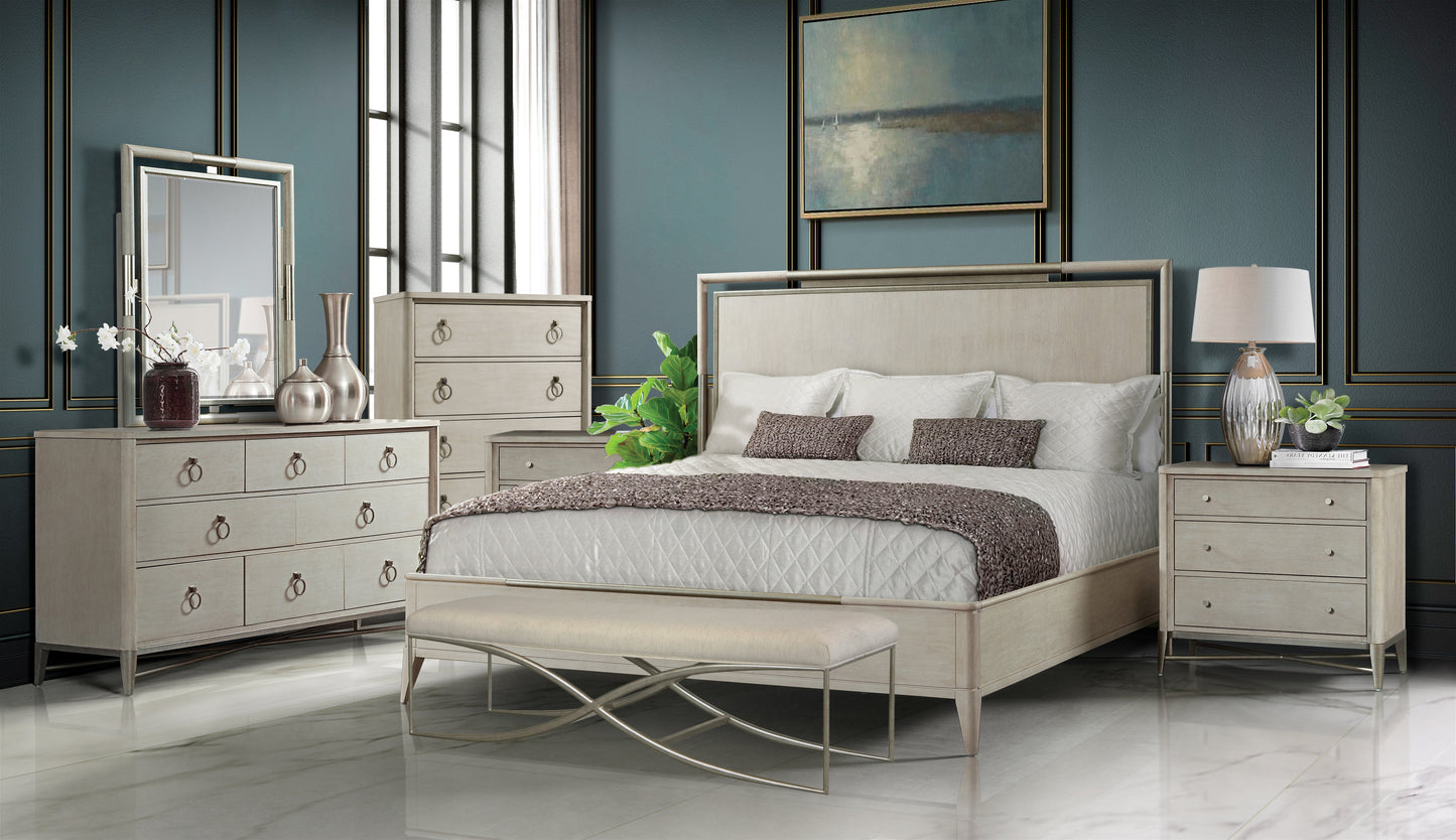 Mantalia Solid Wood Bedroom Collection, Champagne