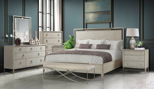 Mantalia Solid Wood Bedroom Collection, Champagne