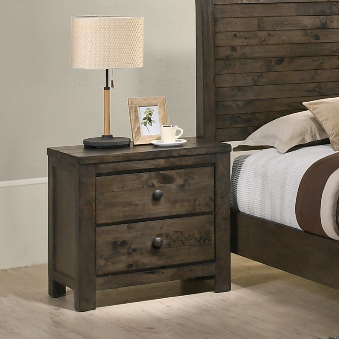 Pavita Rustic Sleigh Bed Collection