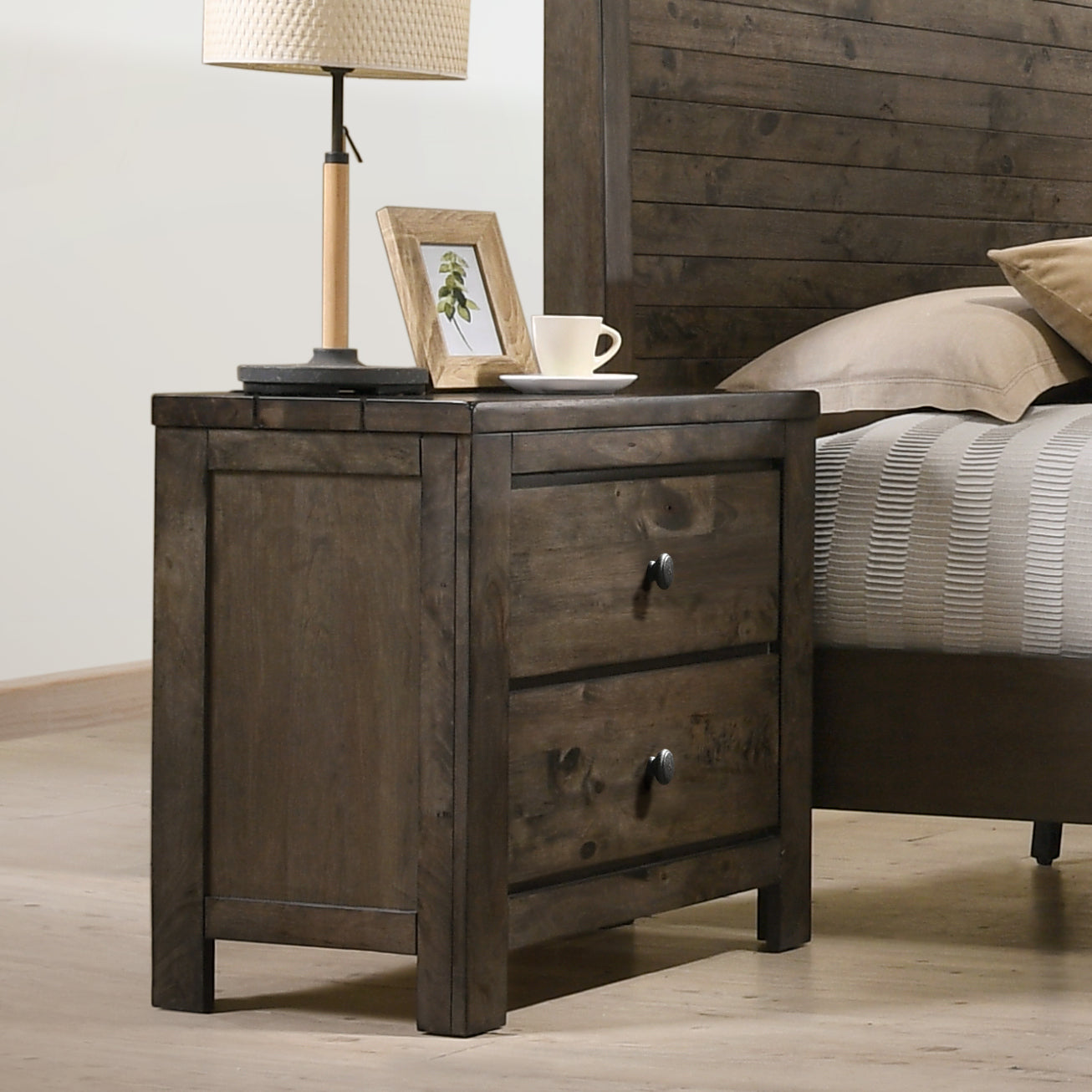 Pavita Weathered Distressed Night Stand