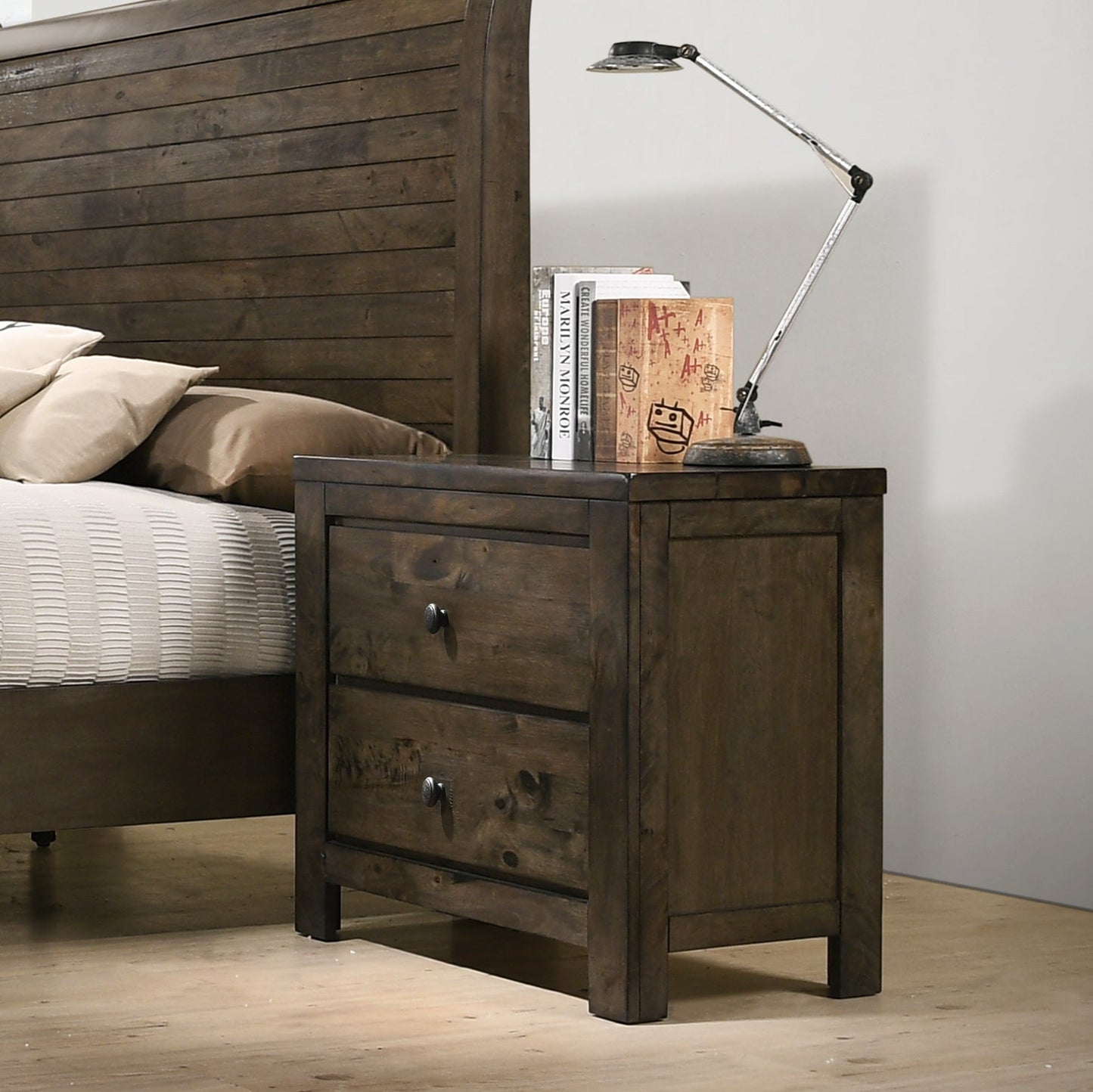 Pavita Weathered Distressed Night Stand