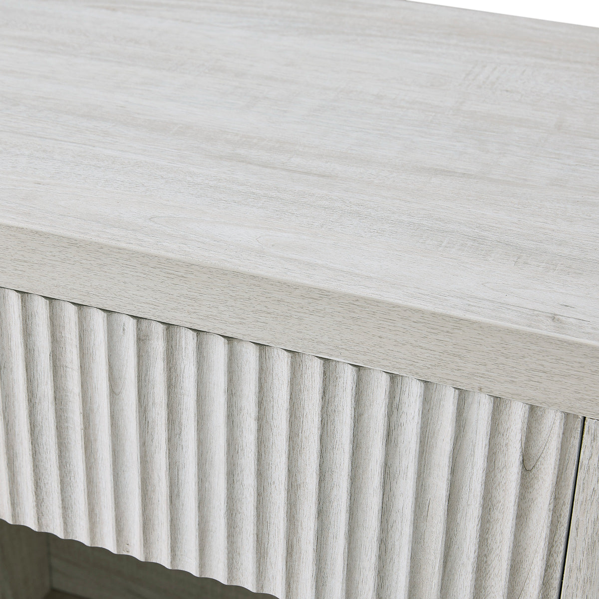 Roundhill Furniture Aria Modern Fluted Nightstand, Side Table