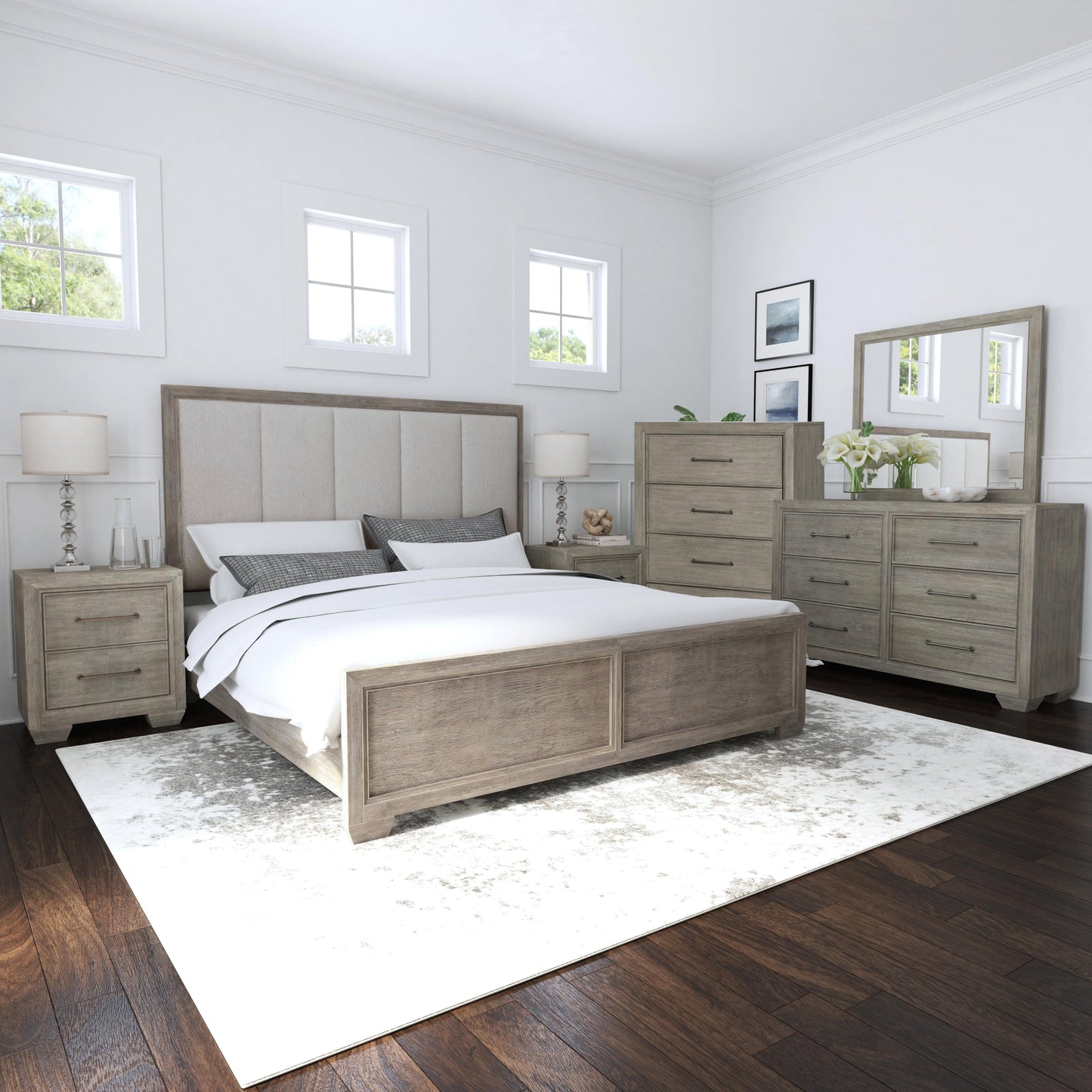 Ennesley Gray Wood Bedroom Collection