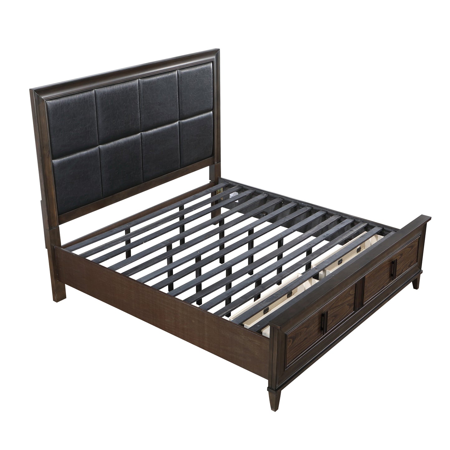 Aetheria Contemporary Wood Bedroom Collection, Dark Brown