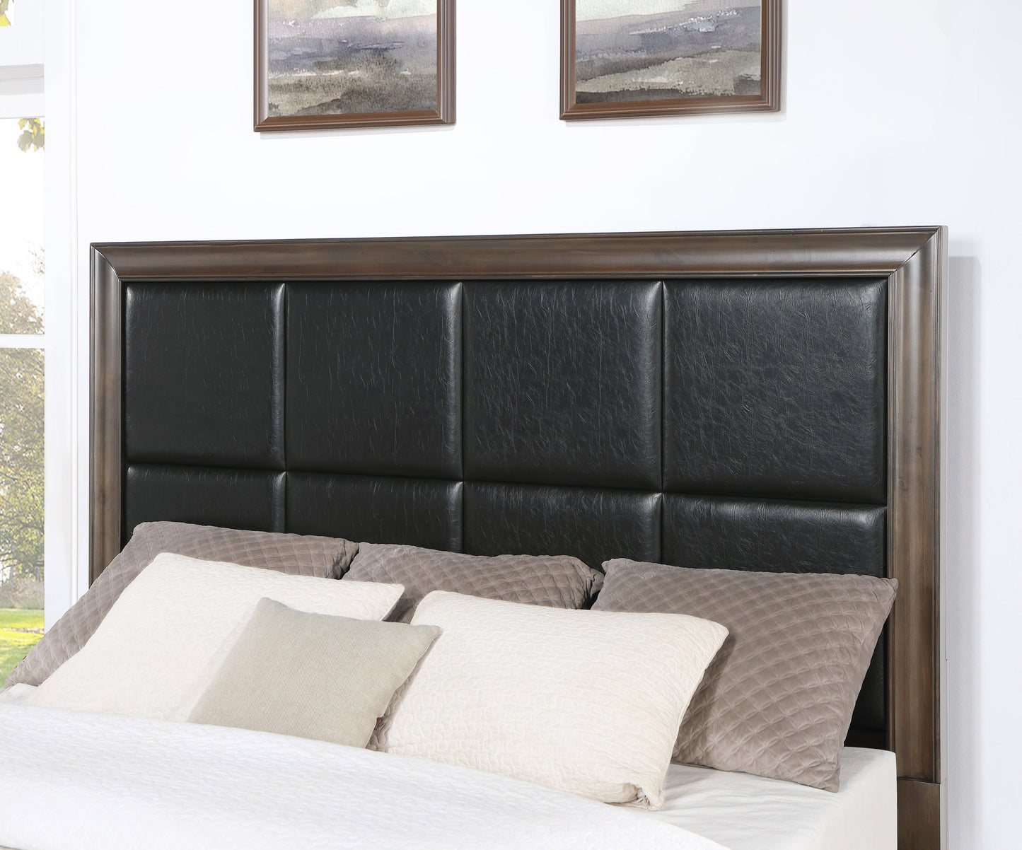 Aetheria Contemporary Wood Bedroom Collection, Dark Brown