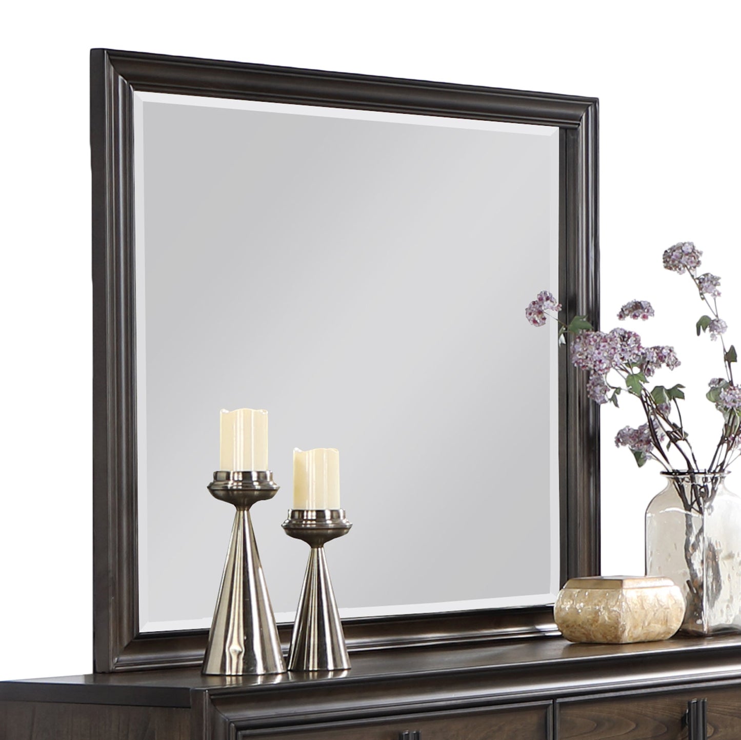 Aetheria Contemporary Wood Bedroom Collection, Dark Brown