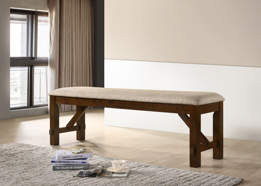 Roundhill Furniture Karven Solid Wood Dining Bench