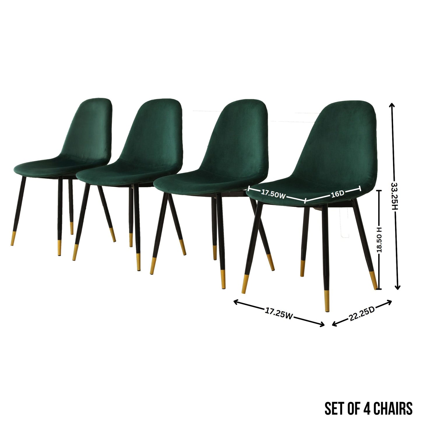 Evatt 5-Piece Round Dining Set, Trestle Round Table with 4 Stylish Chairs