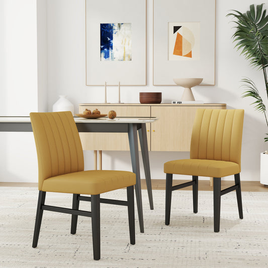 Wendell Contemporary Upholstered Dining Chairs, Set of 2