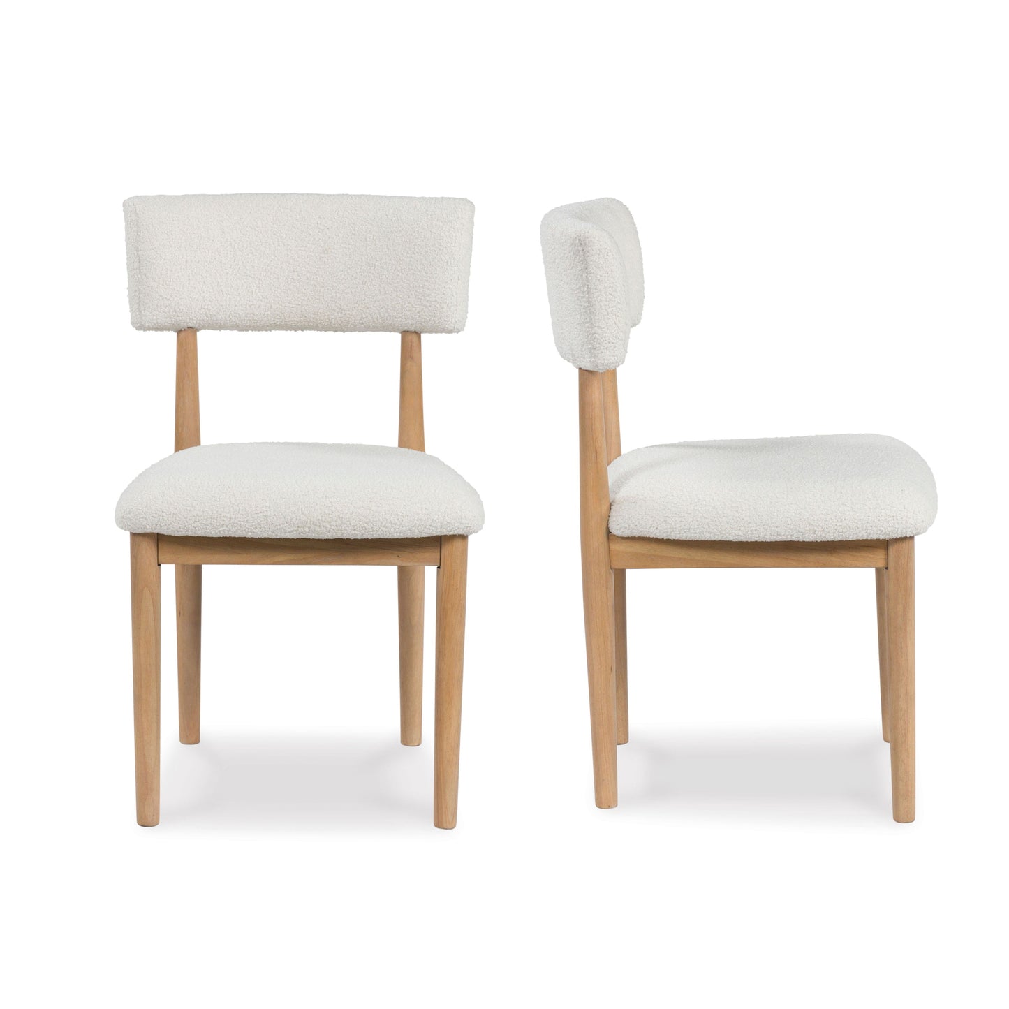 Ellis Boucle Upholstered Dining Chairs, Set of 2