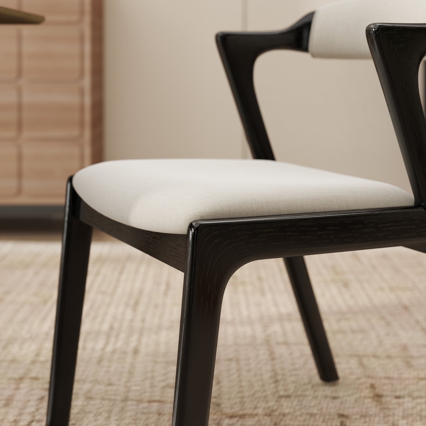 Roundhill Furniture Lavin Upholstered Dining Chairs, Set of 2