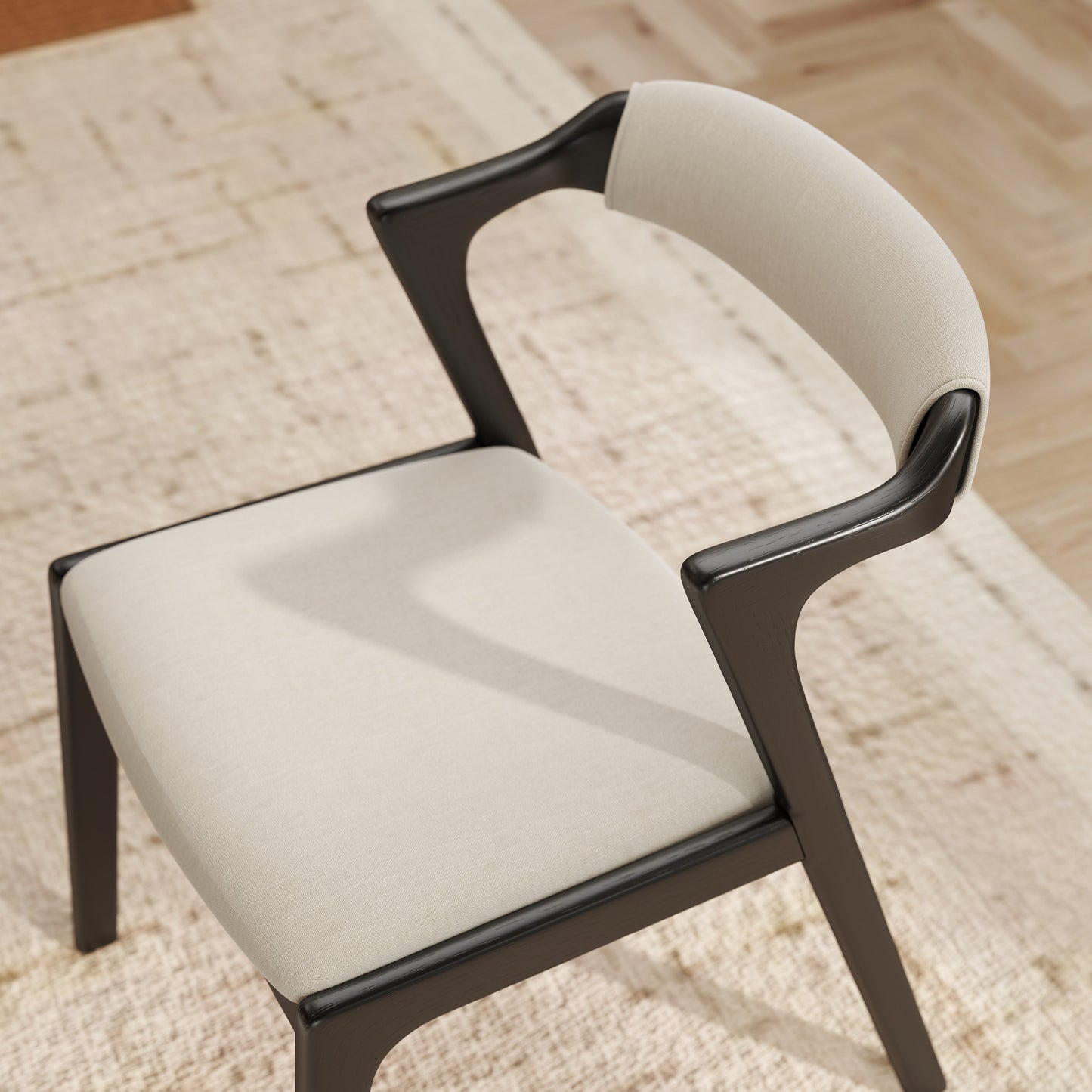 Roundhill Furniture Lavin Upholstered Dining Chairs, Set of 2