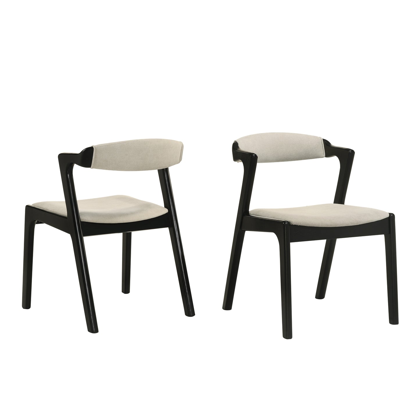 Roundhill Furniture Lavin Upholstered Dining Chairs, Set of 2