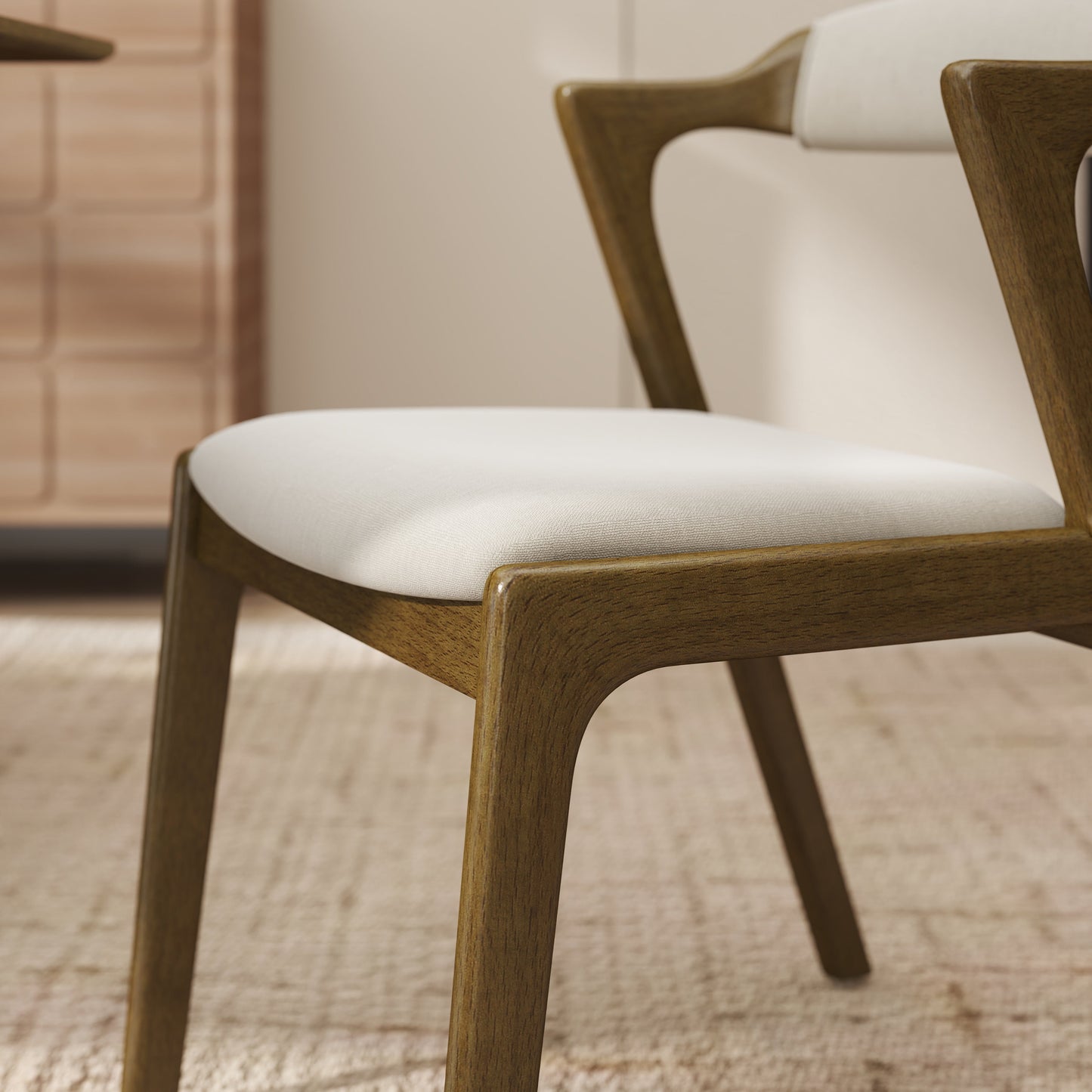 Roundhill Furniture Lavin Upholstered Dining Chairs, Set of 2