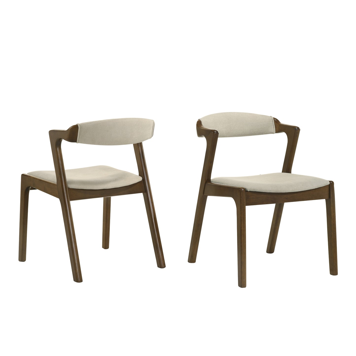 Roundhill Furniture Lavin Upholstered Dining Chairs, Set of 2