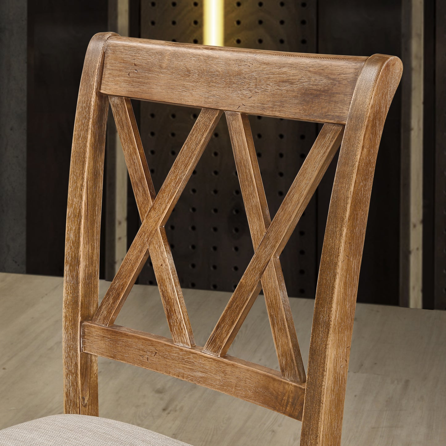 Windvale Upholstered Cross-back Dining Chair, Set of 2
