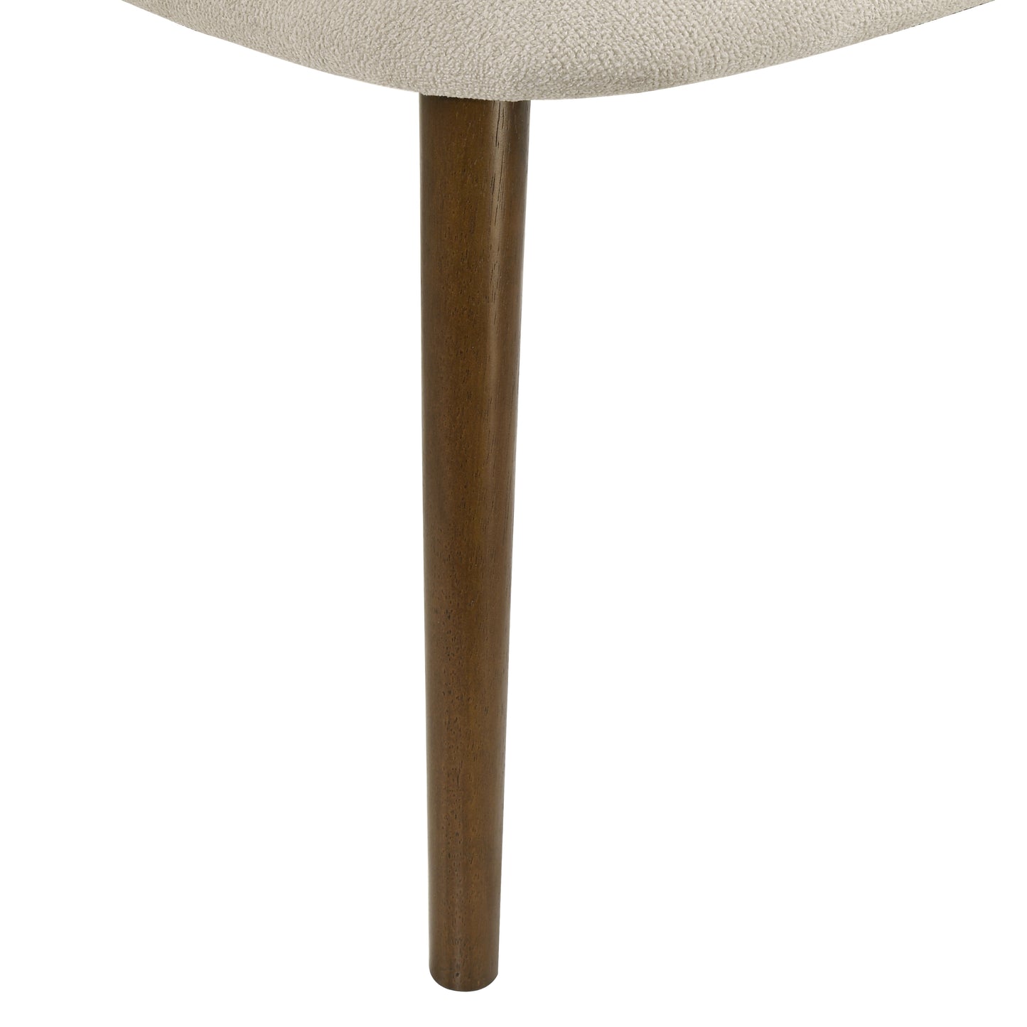 Roundhill Furniture Arnott Upholstered Dining Chairs, Set of 2, Walnut Finish