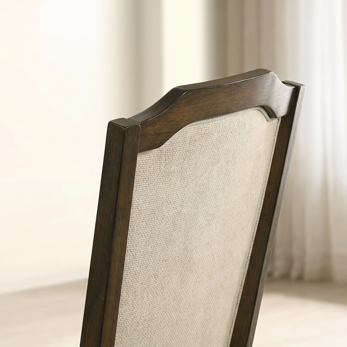 Iris Turned Leg Wood Dining Chair Set of 2
