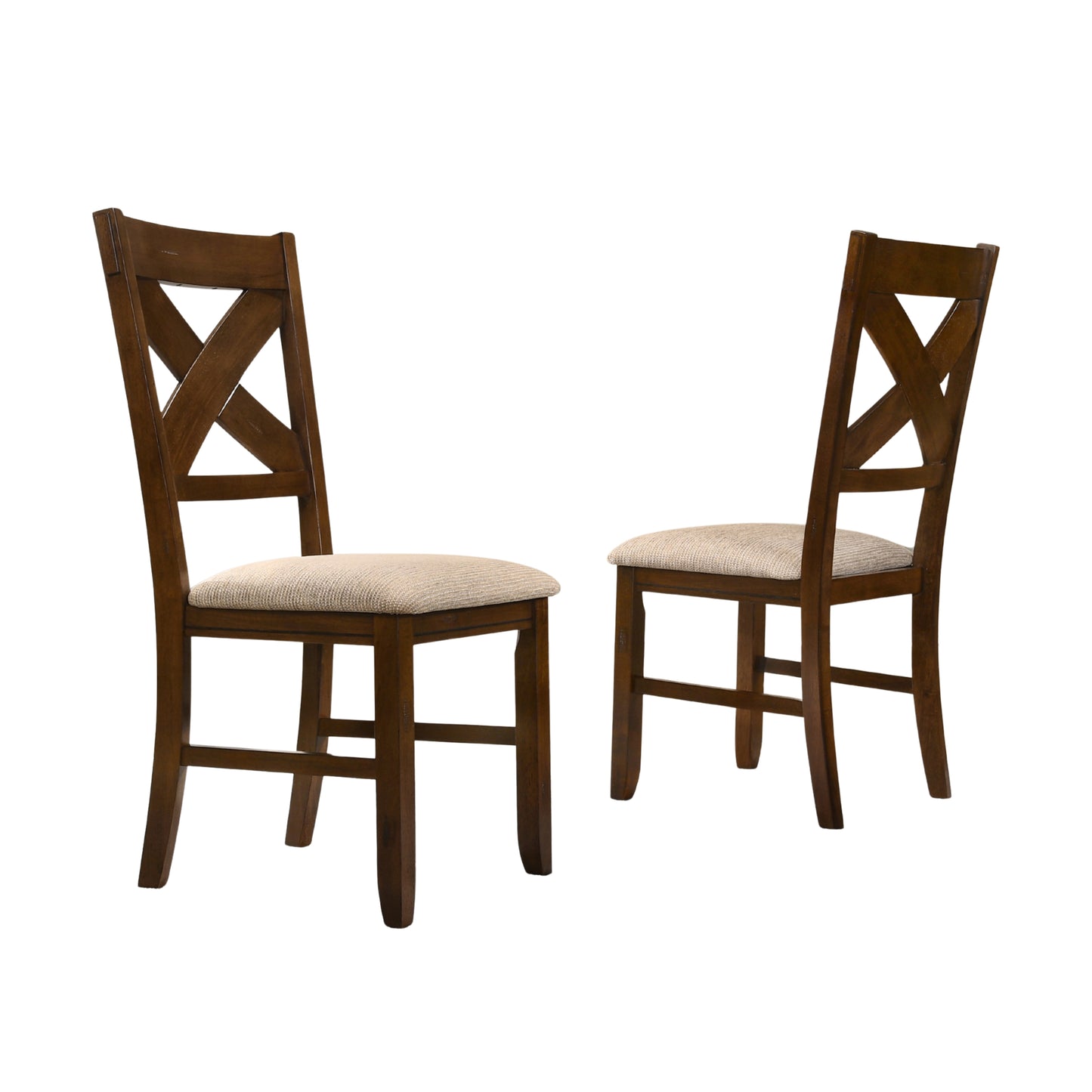 Karven Solid Wood Dining Chairs, Set of 2