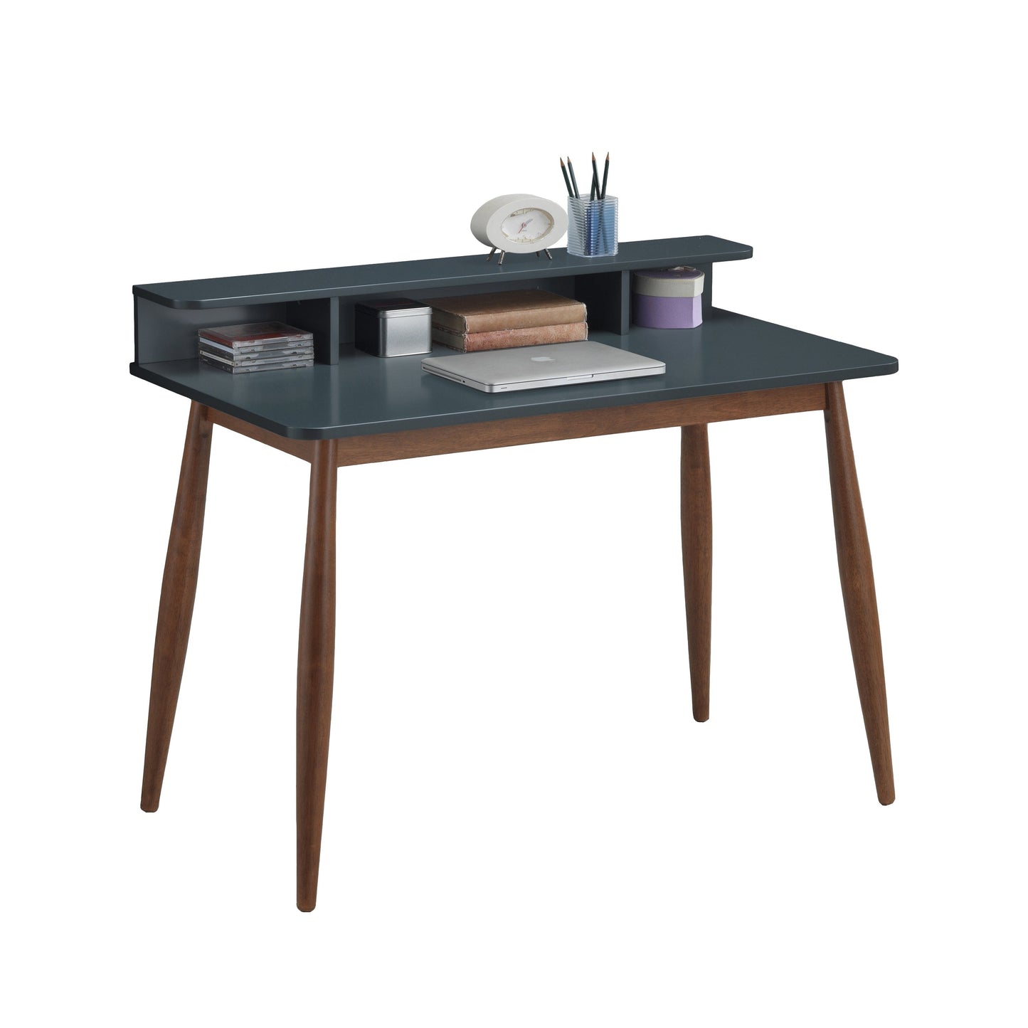 Roundhill Furniture Roskilde Storage Wood Office Desk