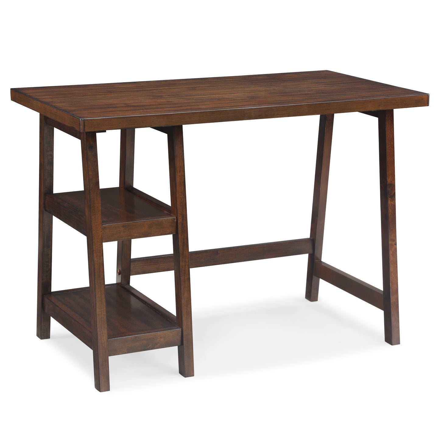 Roundhill Furniture Redina Contemporary Wood Writing Desk with Storage, Espresso