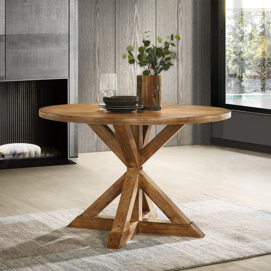 Windvale Cross-Buck Base Dining Table