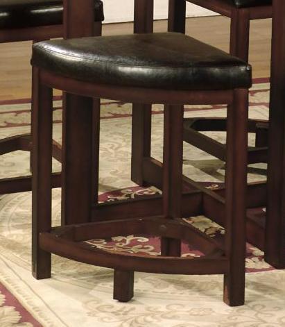 Solid Wood Glass Top Dining Table w/ 4 Chairs