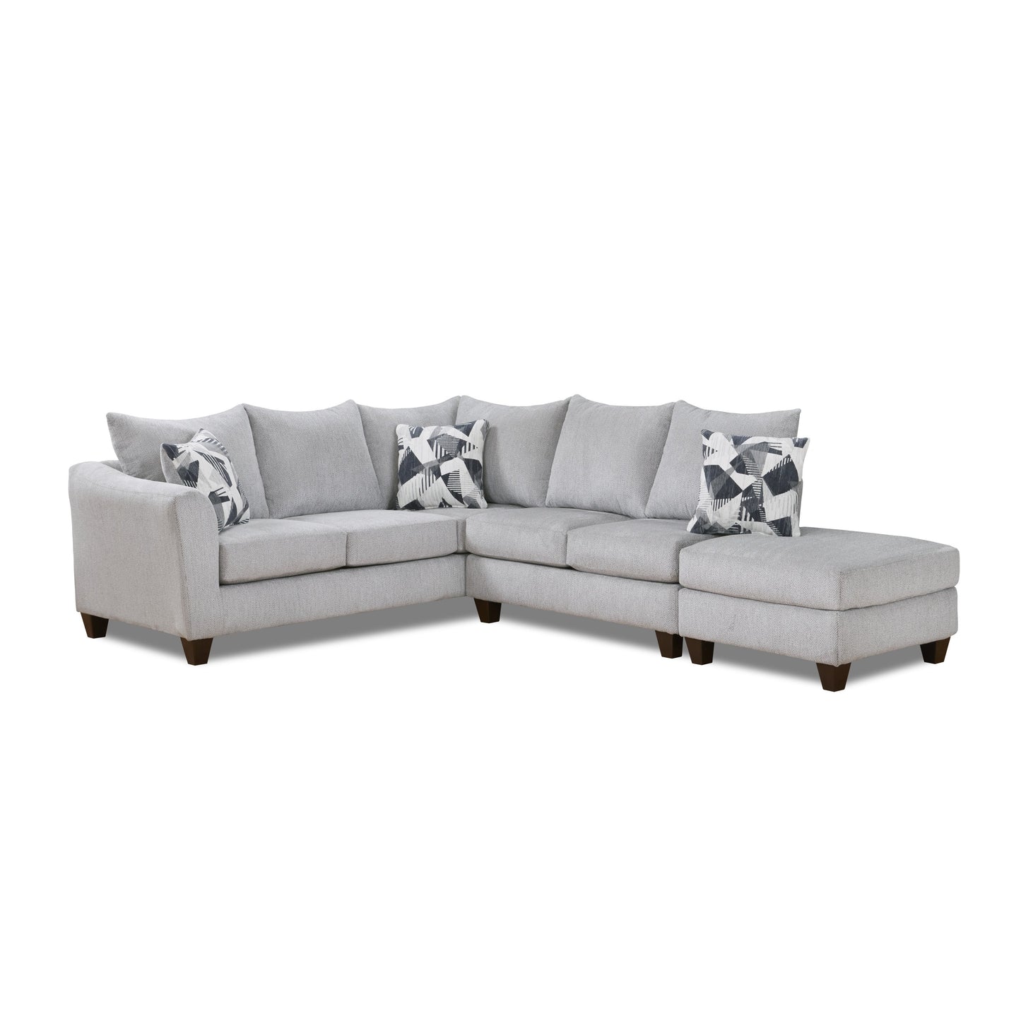 Duleek Upholstered Living Room Collection, Herringbone Silver