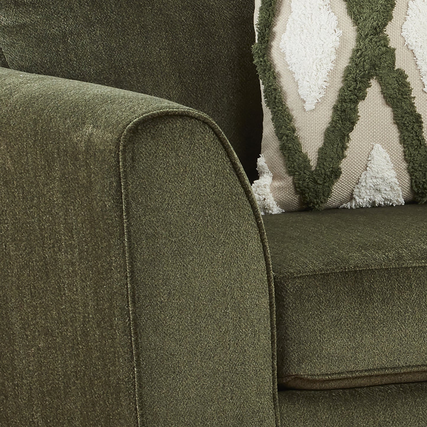 Roundhill Furniture Marvella Living Room Collection, Mosswood Chenille Upholstery