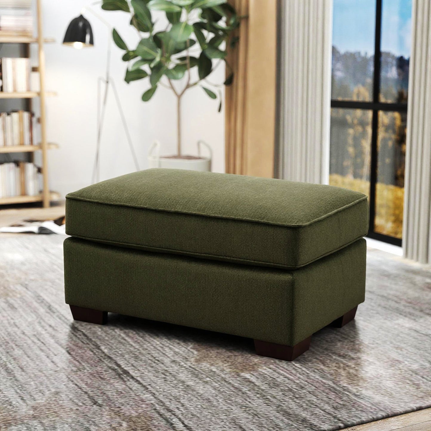 Roundhill Furniture Marvella Living Room Collection, Mosswood Chenille Upholstery
