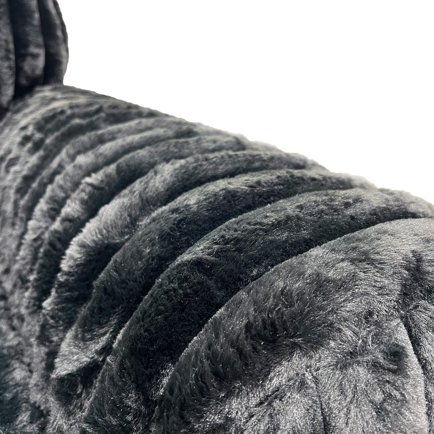 Roundhill Furniture Nolan 2-Piece Living Room Set, Sofa and Loveseat, Lush Black
