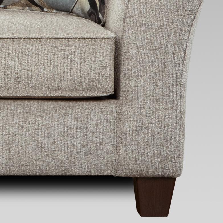 Camero Platinum Fabric Pillowback Sofa