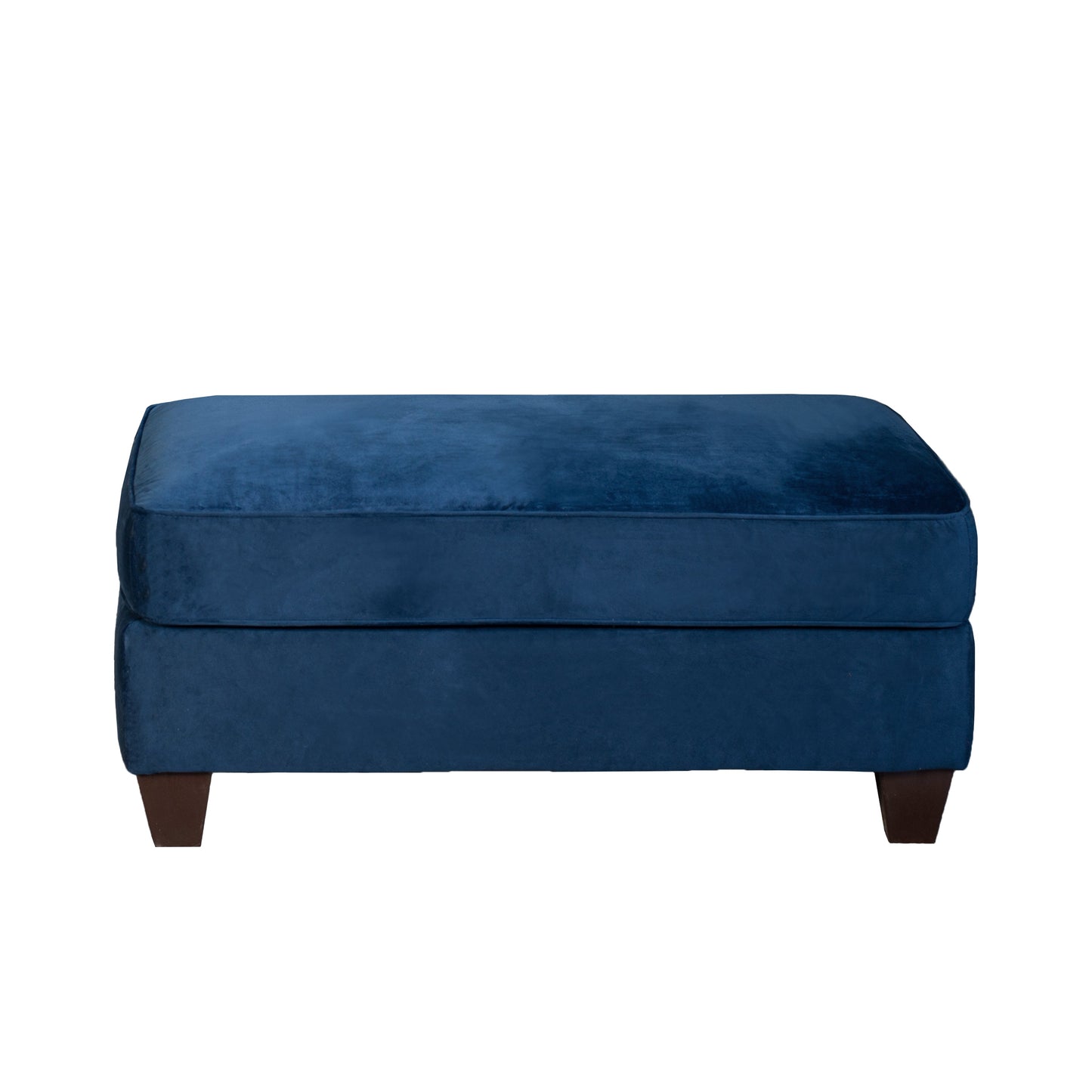Camero Fabric Cocktail Ottoman in Navy Blue