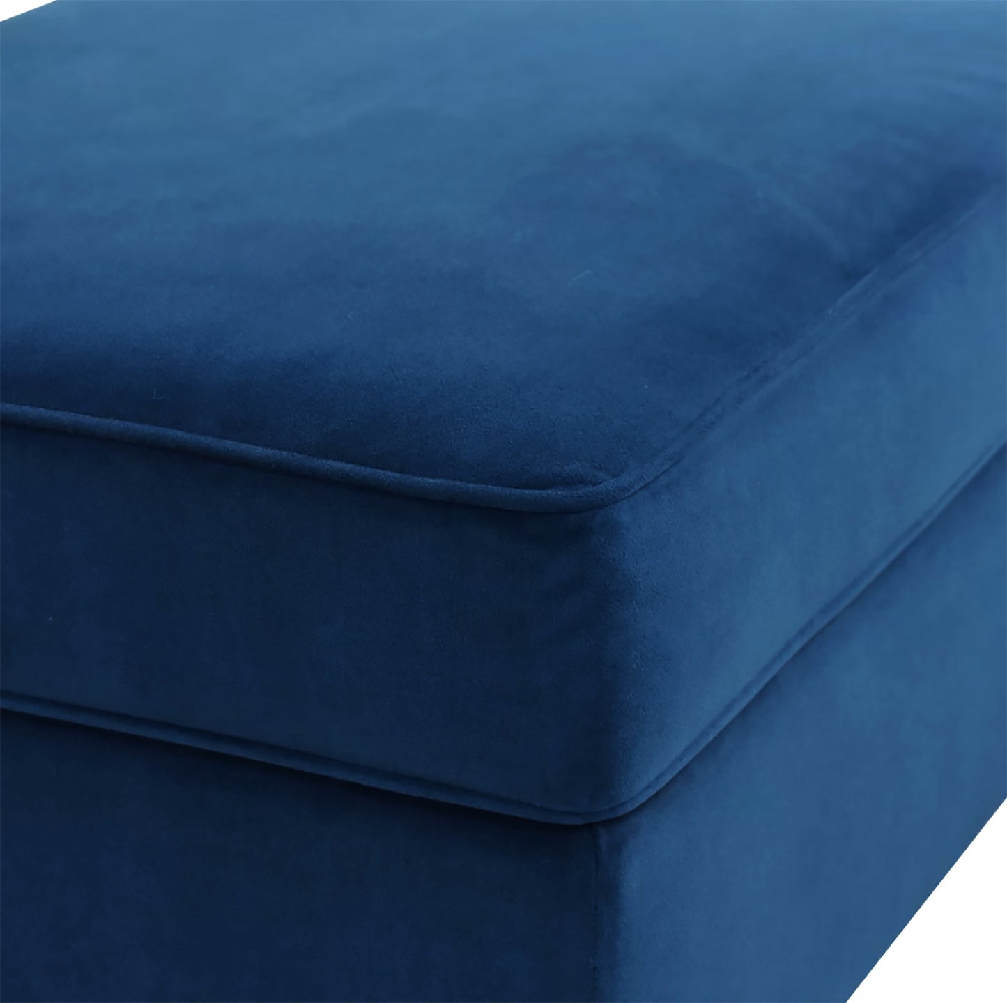 Camero Fabric Cocktail Ottoman in Navy Blue