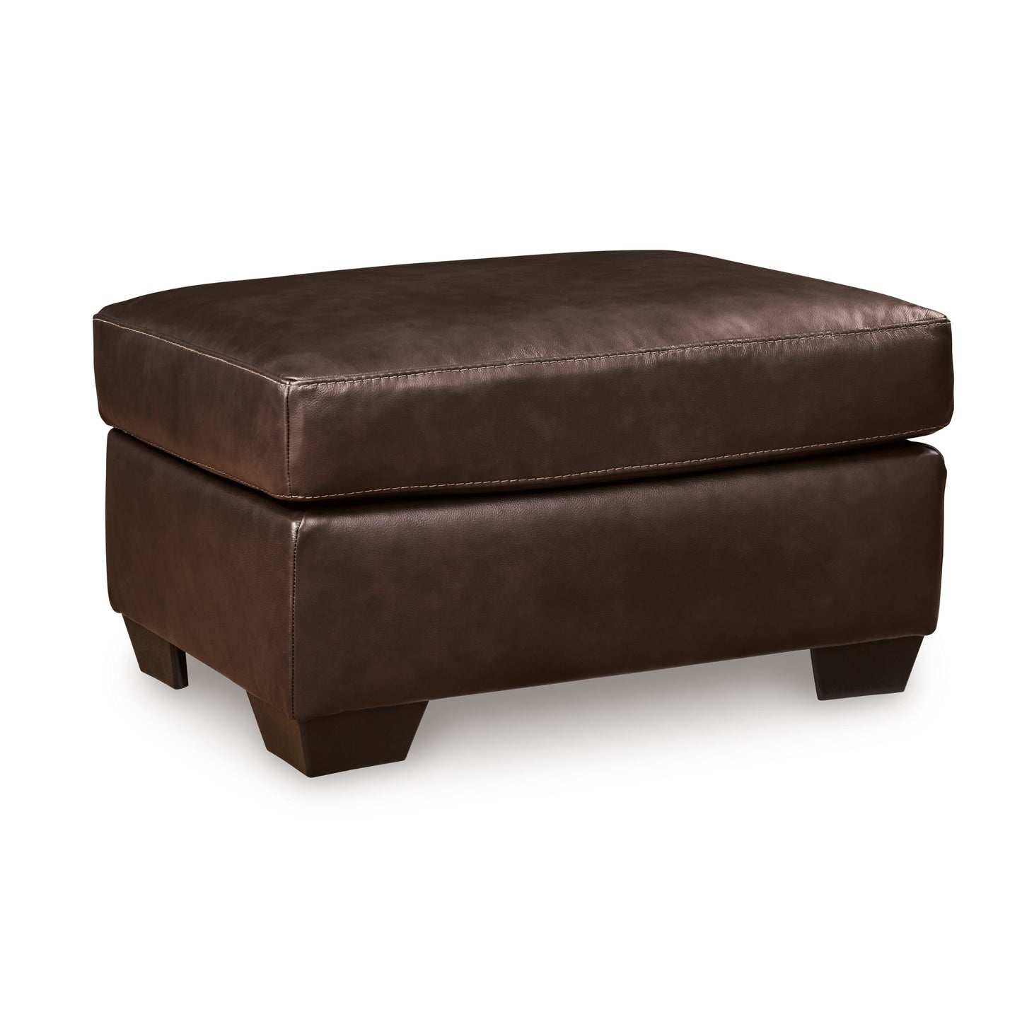 Roundhill Furniture Holmes Leather Upholstered Ottoman